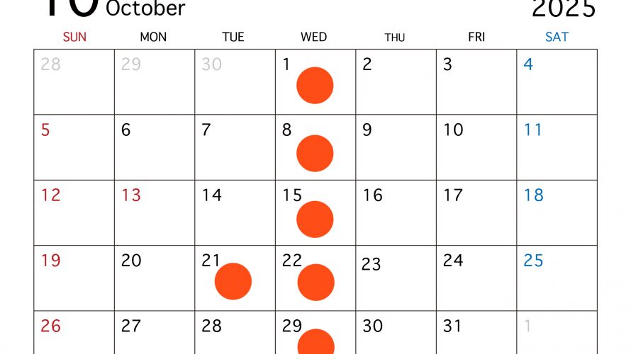 〜10月営業スケジュール〜