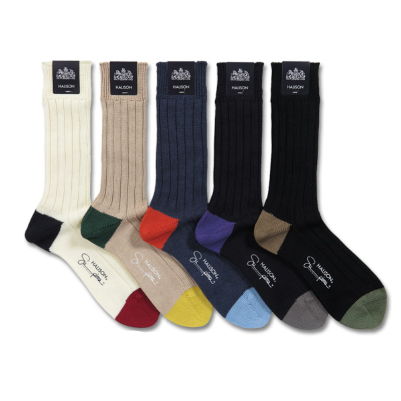 <br>HALISON(ハリソン) SUPIMA HEEL&TOE SOCKS(スーピマ ヒールアンドトゥ ソックス)