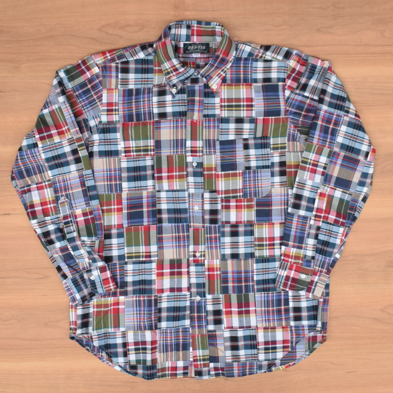 <br>SEPTIS ORIGINAL(セプティズオリジナル) L/S B.D SHIRTS (長袖ボタンダウンシャツ) AUTHENTIC FIT(オーセンティックフィット) MADRAS PATCHWORK SHIRTS(マドラスパッチワークシャツ) 26SS
