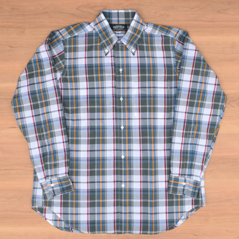 <br>SEPTIS ORIGINAL(セプティズオリジナル) L/S B.D SHIRTS (長袖ボタンダウンシャツ) AUTHENTIC FIT(オーセンティックフィット) MADRAS SHIRTS / MADRAS CHECK (マドラスシャツ) 26SS
