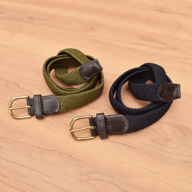 <br>GLEN ANDERSON(グレンアンダーソン) 【MADE IN ENGLAND】ELASTIC MESH BELT (イギリス製 エラスティック メッシュベルト) 30mm
