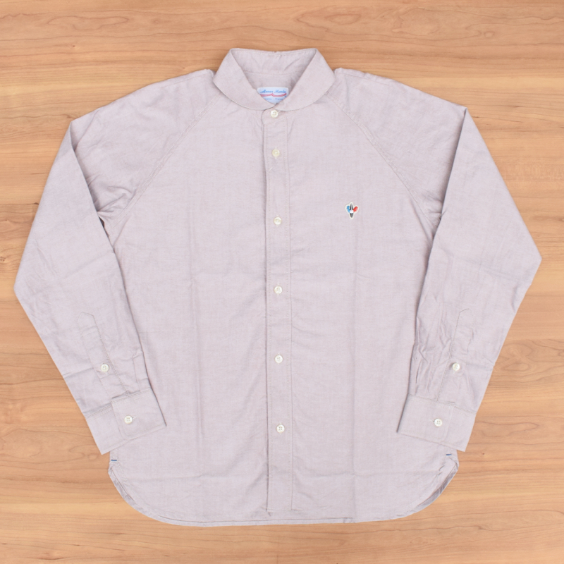 <br>ARVOR MAREE(アルボーマレー) L/S F/O SAILOR COLLAR SHIRTS(長袖 セーラーカラー フルオープンシャツ) OXFORD(オックスフォード) CAMEL
