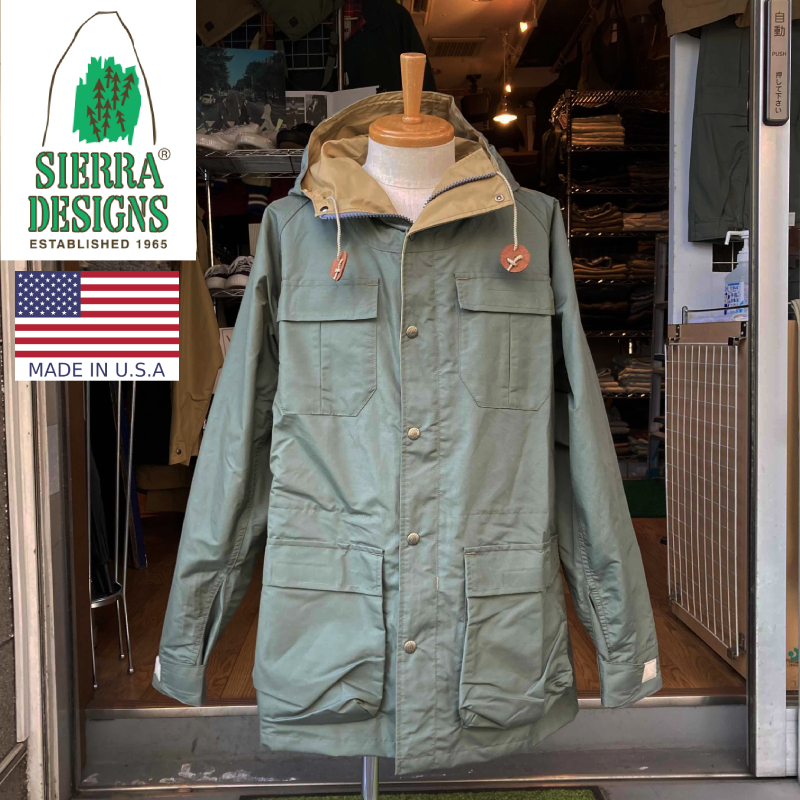 SELECT STORE SEPTIS / SIERRA DESIGNS(シェラデザイン)【MADE IN U.S.A.】 MOUNTAIN  PARKA(アメリカ製 マウンテンパーカ) 60/40(ロクヨンクロス) SAGE/VINTAGE TAN