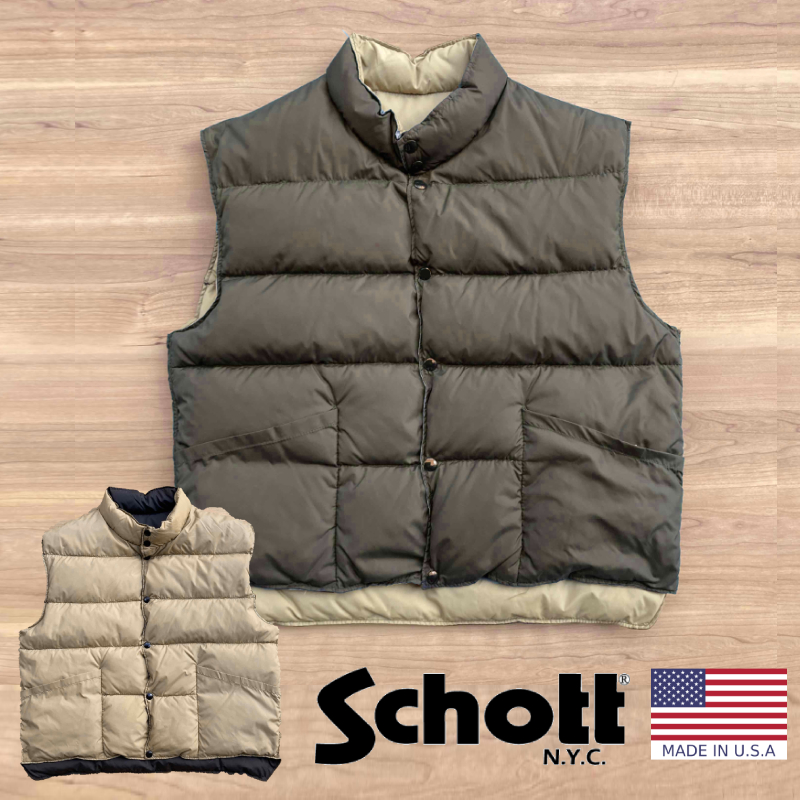 ショット SCHOTT 中綿ベスト メンズS /eaa385836 - siyomamall.tj