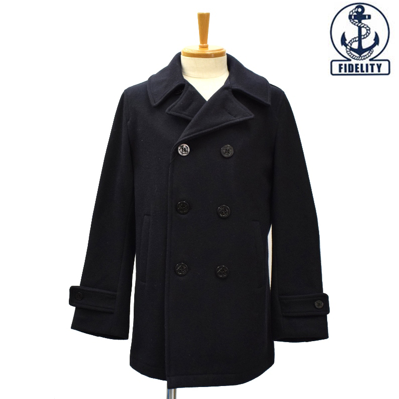 Select Store Septis Fidelity フィデリティ Made In U S A 24oz Medium Length Pea Coat アメリカ製 24オンス ミディアムレングス ピーコート Navy