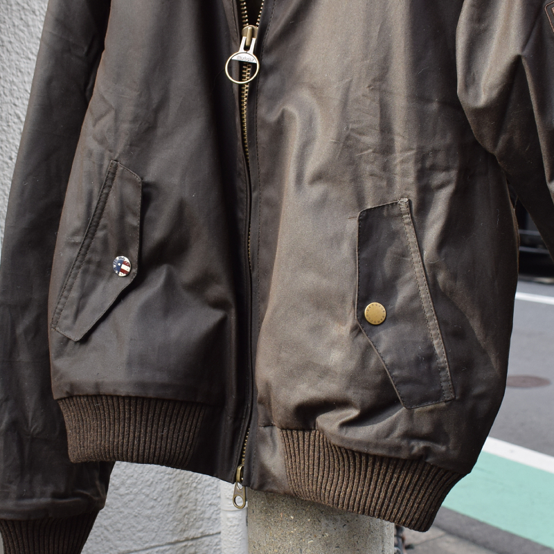 kingswood TWEED HARRINGTON JACKET S ブラウン