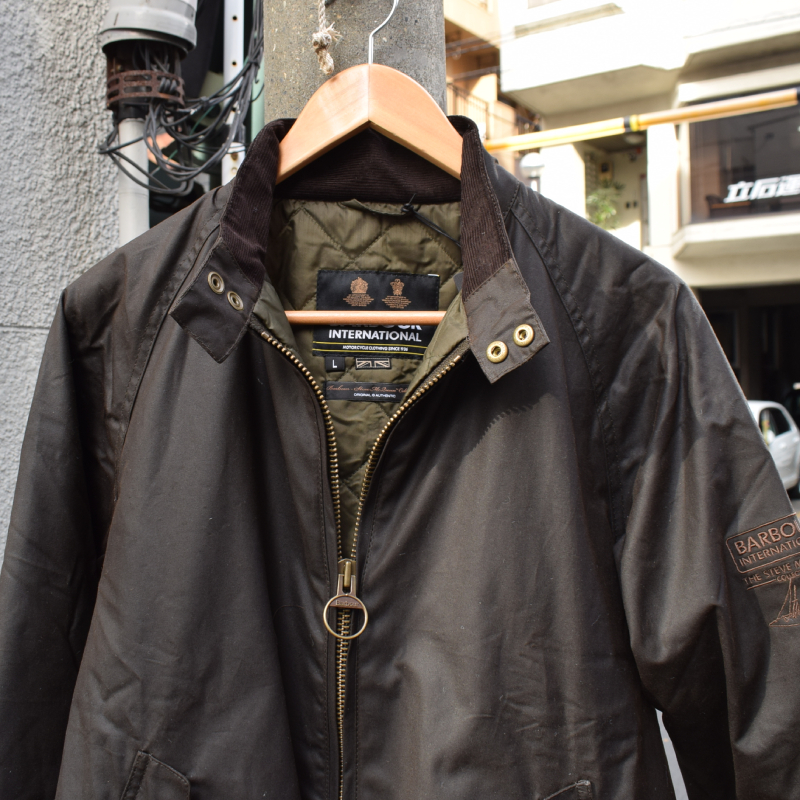 Barbour バブアー インターナショナル ライダースジャケット肩幅45cm