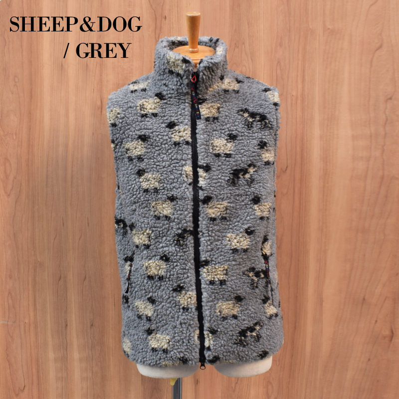 SELECT STORE SEPTIS / FARFIELD ORIGINAL(ファーフィールド)【MADE IN ENGLAND】 FLEECE  VEST(イギリス製 フリースベスト) ANIMAL(動物柄)